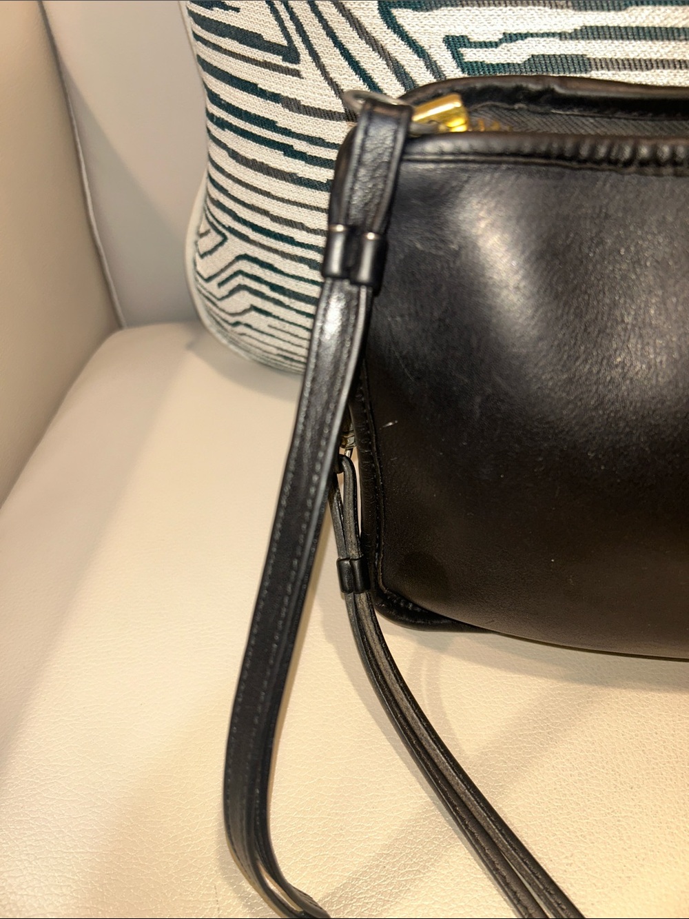 Coach VINTAGE NY Basic Bag Black Leather Clutch - Picture 7 of 17